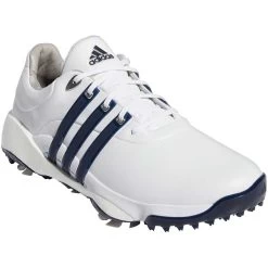 Adidas Tour360 Infinity Golf Shoes White/Silver/Team Navy -Pro Golf Shop adidas tour360 infinity golf shoes white silver team navy gv7247 front itempicture