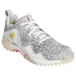 Adidas Women's Codechaos 21 Golf Shoes White/Pink/Grey -Pro Golf Shop adidas women s codechaos 21 golf shoes white pink grey toe