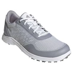 Adidas Women's AlphaFlex Sport Golf Shoes White/Glory Grey -Pro Golf Shop adidas womens alphaflex sport golf shoes white glory grey angle itempicture