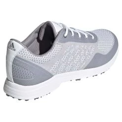 Adidas Women's AlphaFlex Sport Golf Shoes White/Glory Grey -Pro Golf Shop adidas womens alphaflex sport golf shoes white glory grey heel itempicture