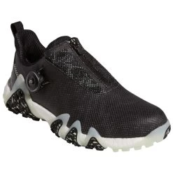 Adidas Women's Codechaos 22 BOA Golf Shoes Black/Linen Green/Dark Silver -Pro Golf Shop adidas womens codechaos 22 boa golf shoes black linen green front itempicture