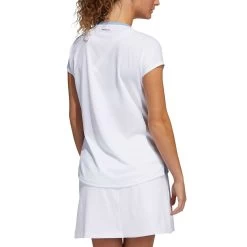 Adidas FW21 Women's Primeblue Heat.RDY Polo -Pro Golf Shop adidas womens fw21 primeblue heat rdy polo ambient sky back itempicture