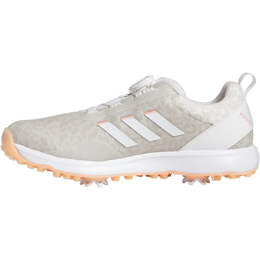 Adidas Women's S2G 23 BOA Golf Shoes White/Coral Fusion 5 Adidas Women's S2G 23 BOA Golf Shoes White/Coral Fusion - Image 3
