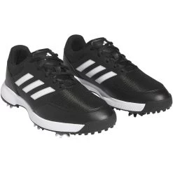 Adidas Women's Tech Response 3.0 Golf Shoes Black/White/Silver -Pro Golf Shop adidas womens tech response 3 0 golf shoes black white silver front itempicture