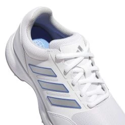 Adidas Women's Tech Response 3.0 Golf Shoes White/Silver/Blue Fusion -Pro Golf Shop adidas womens tech response 3 0 golf shoes white silver blue detail2 itempicture