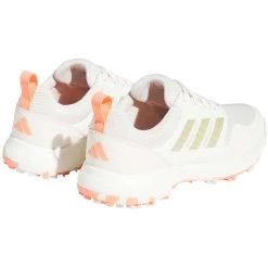 Adidas Women's Tech Response 3.0 SL Golf Shoes Chalk White/Silver/Coral Fusion -Pro Golf Shop adidas womens tech response 3 0 sl golf shoes chalk white coral back itempicture