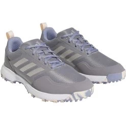 Adidas Women's Tech Response 3.0 SL Golf Shoes Grey Three/Silver/Silver Violet -Pro Golf Shop adidas womens tech response 3 0 sl golf shoes grey silver violet front itempicture