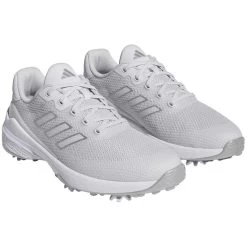 Adidas ZG23 Vent Golf Shoes Dash Grey/White/Silver -Pro Golf Shop adidas zg23 vent golf shoes dash grey white silver front itempicture