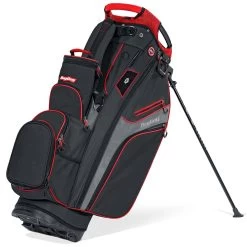 BagBoy Chiller Hybrid Stand Bag -Pro Golf Shop bagboy 2024 chiller hybrid stand bag black charcoal red itempicture