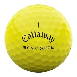Callaway ERC Soft Yellow Golf Balls -Pro Golf Shop callaway 23 erc soft yellow golf balls front stamp itempicture