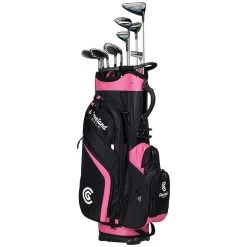 Cleveland Women's Launcher XL Halo Complete Set 12 Cleveland Women's Launcher XL Halo Complete Set -Pro Golf Shop cleveland womens launcher xl halo complete set black pink no headcovers itempicture