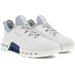 Ecco BIOM C4 Golf Shoes White/Grey -Pro Golf Shop ecco biom c4 golf shoes white silver pair itempicture