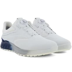 Ecco S-Three Boa Golf Shoes White/Blue Depths 10 Ecco S-Three Boa Golf Shoes White/Blue Depths -Pro Golf Shop ecco s three boa golf shoes white blue depths pair itempicture