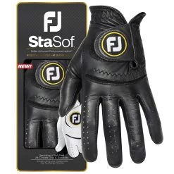 FootJoy StaSof Golf Glove -Pro Golf Shop footjoy 2023 stasof golf glove black package and glove itempicture