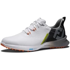 FootJoy FJ Fuel Golf Shoes White/Black/Orange -Pro Golf Shop footjoy fj fuel golf shoes white black orange 55443 toe itempicture