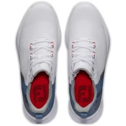 FootJoy FJ Fuel Golf Shoes White/Blue Fog/Red -Pro Golf Shop footjoy fj fuel golf shoes white blue fog red 55441 top itempicture