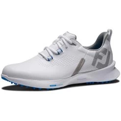 FootJoy FJ Fuel Golf Shoes White/Blue Jay 10 FootJoy FJ Fuel Golf Shoes White/Blue Jay -Pro Golf Shop footjoy fj fuel golf shoes white blue jay 55440 toe itempicture