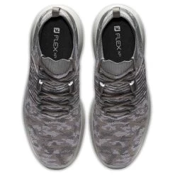 FootJoy Flex XP Golf Shoes Grey Camo Knit -Pro Golf Shop footjoy flex xp golf shoes grey camo top itempicture