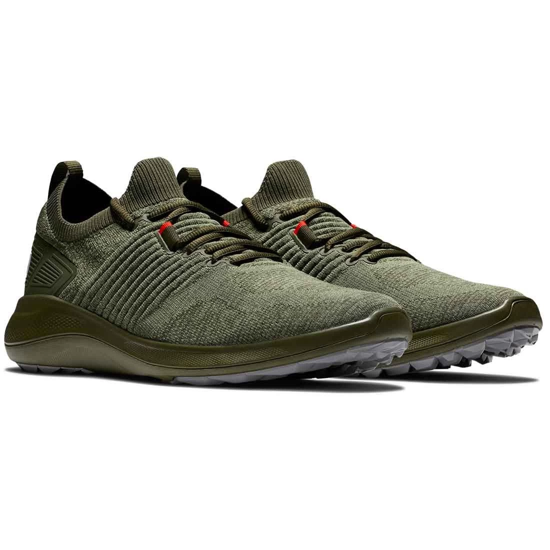 FootJoy Flex XP Golf Shoes Olive Knit 6 FootJoy Flex XP Golf Shoes Olive Knit - Image 4