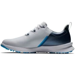 FootJoy Fuel Sport Golf Shoes White/Blue -Pro Golf Shop footjoy fuel sport golf shoes white blue 55454 side itempicture