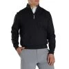 FootJoy Half Zip Pullover -Pro Golf Shop footjoy half zip pullvoer black front 2 itempicture