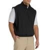 FootJoy Half Zip Windshirt Vest 2 FootJoy Half Zip Windshirt Vest -Pro Golf Shop footjoy half zip windshirt vest black front itempicture