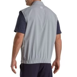 FootJoy Half Zip Windshirt Vest -Pro Golf Shop footjoy half zip windshirt vest grey back itempicture