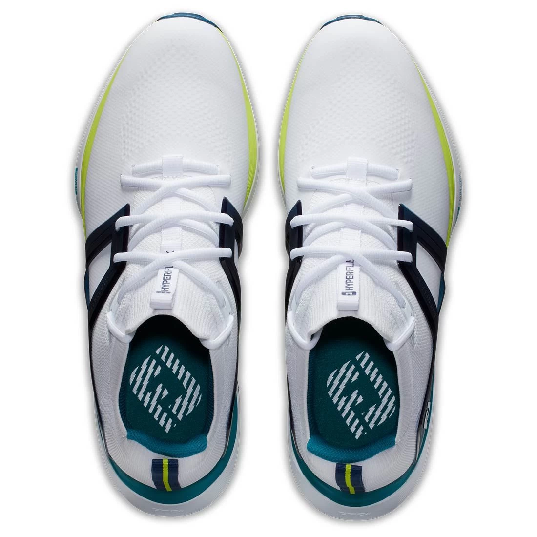 FootJoy HyperFlex Golf Shoes White/Navy/Lime 9 FootJoy HyperFlex Golf Shoes White/Navy/Lime - Image 7
