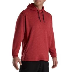 FootJoy Lightweight Hoodie -Pro Golf Shop footjoy lightweight hoodie heather crimson front itempicture