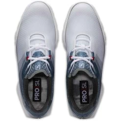 FootJoy Pro SL Sport Golf Shoes White/Blue Fog -Pro Golf Shop footjoy pro sl sport golf shoes white blue fog 53854 top itempicture