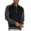 FootJoy Tech Sweater 1 FootJoy Tech Sweater -Pro Golf Shop footjoy tech sweater black heather charcoal front itempicture