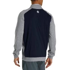 FootJoy Tech Sweater -Pro Golf Shop footjoy tech sweater navy heather grey back itempicture