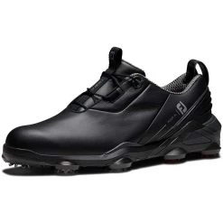 FootJoy Tour Alpha Golf Shoes Black/Red 12 FootJoy Tour Alpha Golf Shoes Black/Red -Pro Golf Shop footjoy tour alpha golf shoes black red front itempicture