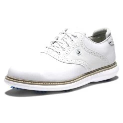 FootJoy Traditions Golf Shoes White 10 FootJoy Traditions Golf Shoes White -Pro Golf Shop footjoy traditions golf shoes white white angle itempicture