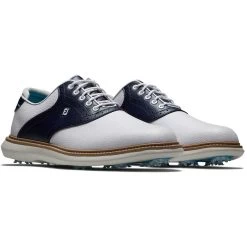 FootJoy Traditions SL Golf Shoes White/Navy -Pro Golf Shop footjoy traditions sl golf shoes white navy 57899 pair itempicture