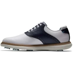 FootJoy Traditions SL Golf Shoes White/Navy -Pro Golf Shop footjoy traditions sl golf shoes white navy 57899 side itempicture