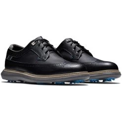 FootJoy Traditions Wing Tip Golf Shoes Black/Blue/Grey -Pro Golf Shop footjoy traditions wing tip golf shoes black blue grey pair itempicture