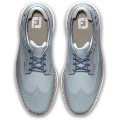 FootJoy Traditions Wing Tip Golf Shoes Grey/Navy/Red -Pro Golf Shop footjoy traditions wing tip golf shoes grey navy red top itempicture