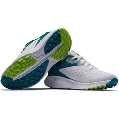 FootJoy Women's Flex XP Golf Shoes White/Teal -Pro Golf Shop footjoy women s flex xp golf shoes white teal 95423 beauty itempicture
