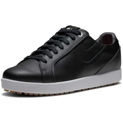 FootJoy Women's Links Golf Shoes Black -Pro Golf Shop footjoy womens fj links golf shoes black 98150 front itempicture