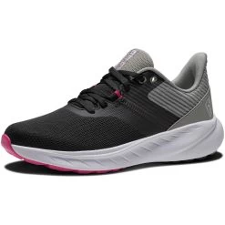 FootJoy Women's Flex Golf Shoes Black/Grey -Pro Golf Shop footjoy womens flex golf shoes black grey 95717 toe itempicture