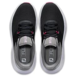 FootJoy Women's Flex Golf Shoes Black/Grey -Pro Golf Shop footjoy womens flex golf shoes black grey 95717 top itempicture