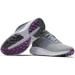 FootJoy Women's Flex Golf Shoes Grey/Charcoal -Pro Golf Shop footjoy womens flex golf shoes grey charcoal 95721 combo itempicture