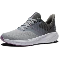 FootJoy Women's Flex Golf Shoes Grey/Charcoal -Pro Golf Shop footjoy womens flex golf shoes grey charcoal 95721 toe itempicture