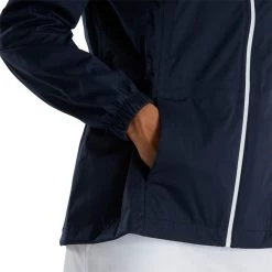 FootJoy Women's HydroKnit Rain Jacket -Pro Golf Shop footjoy womens hydroknit rain jacket navy detail itempicture
