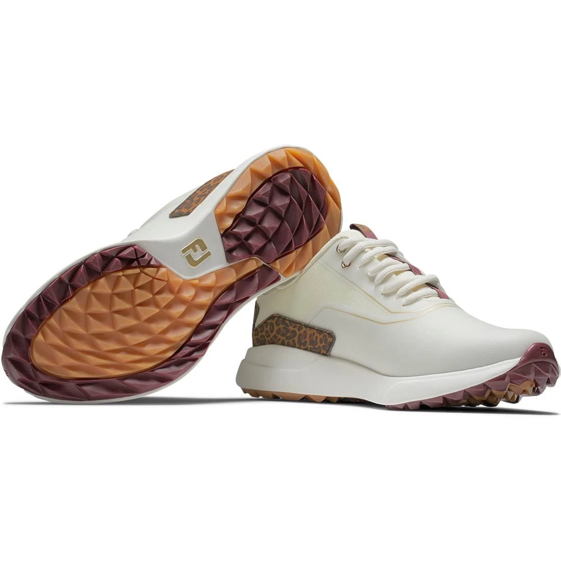 FootJoy Women's Performa Golf Shoes Cream/Leopard Print 7 FootJoy Women's Performa Golf Shoes Cream/Leopard Print - Image 5