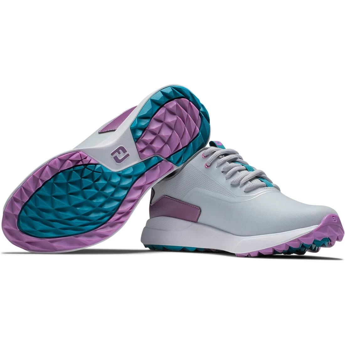 FootJoy Women's Performa Golf Shoes Light Grey/Purple 7 FootJoy Women's Performa Golf Shoes Light Grey/Purple - Image 5