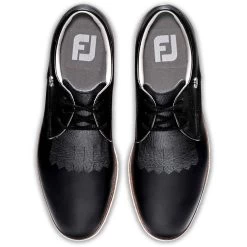 FootJoy Women's Sport Retro Golf Shoes Black/Black -Pro Golf Shop footjoy womens sport retro golf shoes black top itempicture