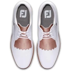 FootJoy Women's Sport Retro Golf Shoes White/Pink -Pro Golf Shop footjoy womens sport retro golf shoes white pink top itempicture