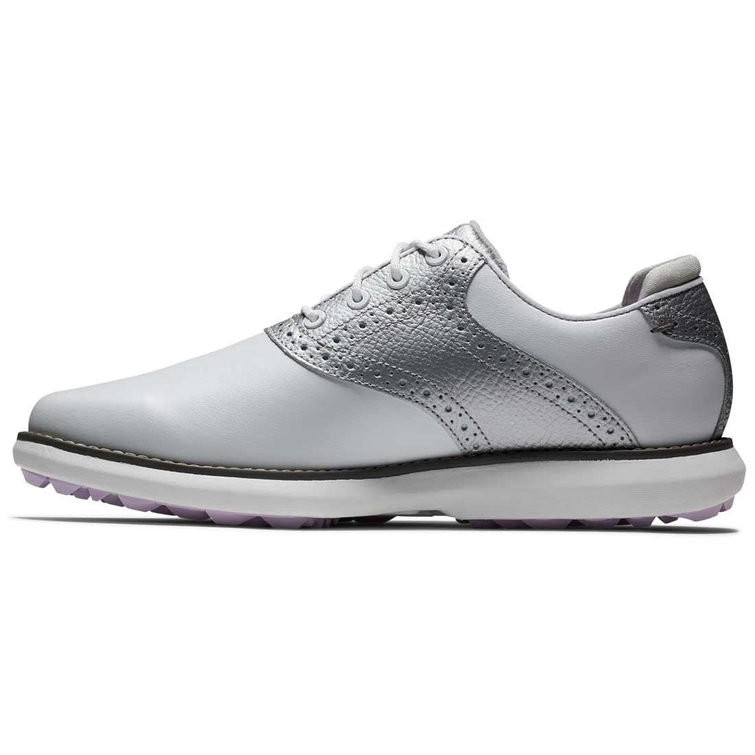 FootJoy Women's Traditions SL Golf Shoes White/Silver 9 FootJoy Women's Traditions SL Golf Shoes White/Silver - Image 7